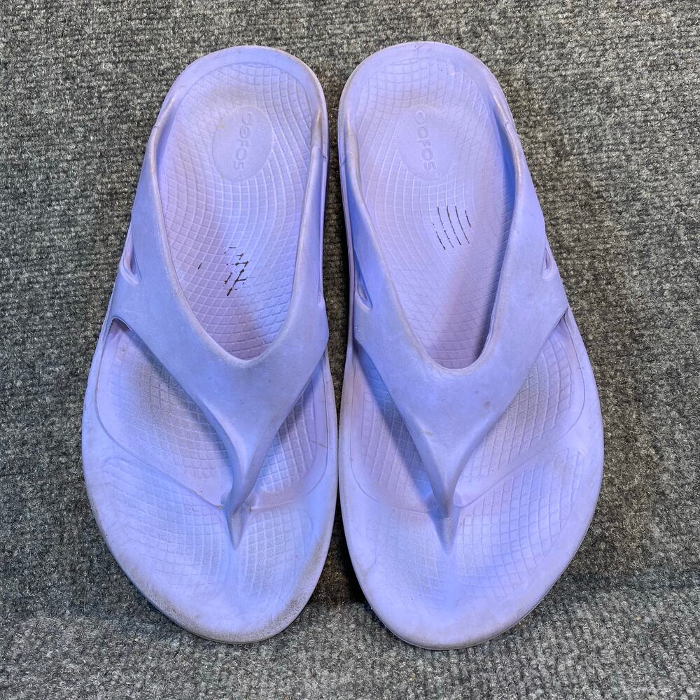 OOFOS Ooriginal Purple Flip Flop Thong Sport Recovery Sandals Mens 11 Womens 13